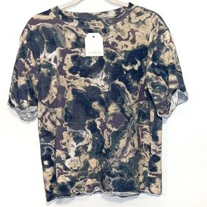 NWT Wonderly Trooper Tie Dye Knit Top M